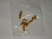10 Uds 1,6mm SMA clavija soldadura hembra tuerca borde PCB Clip montaje recto oro plateado RF conector soldadura de receptáculo