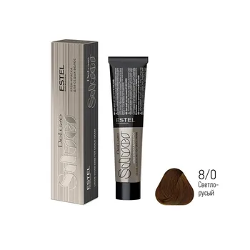 Cream-paint for gray hair Estel de luxe silver 8/0 light brown 60 ml 
Cream-paint for gray hair Estel de luxe silver 8/0 light brown 60 ml