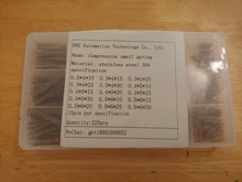 Resorte pequeño para reparación de RESORTE DE COMPRESIÓN, alambre de acero inoxidable 304 de alta calidad, diámetro 0,5/0,3/0,4 OD4/5/6 10-30longitud 225pc