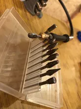 Cabezales de molienda de acero de tungsteno, juego de rebaba de carburo de tungsteno, material de diamante, accesorios dremel, 10 Uds.