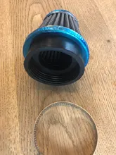 Elemento de Filtro de aire para motocicleta Universal para coche, limpiador de cabeza de seta, filtro de doble espuma 28/35/39/42/44/48/50/52/54/60mm, 1 unidad