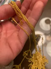 2 medidor de Metal cadena de oro negro plateado Cadena de aluminio para hacer joyería suministros DIY