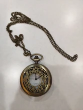 Reloj de bolsillo Retro Para hombres y mujeres, diseño de conejo, colgante, collar, regalo para niños