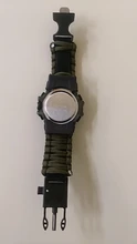 Reloj militar de camuflaje para hombre, pulsera de cuarzo LED resistente al agua hasta 50m, para deportes al aire libre, brújula, termómetro, reloj de emergencia