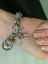 Cuentas personalizadas de Plata de Ley 925 para mujer, de Zirconia cúbica Accesorio con forma de corazón, apto para pulsera Pandora, joyería DIY 2019