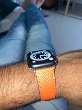 Correa de cuero para Apple watch, banda de 44mm, 40mm, 38mm, 42mm, iWatch, pulsera de una sola vuelta, reloj para Apple watch series 5 4 3 se 6