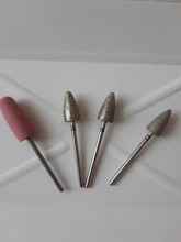 HYTOOS-brocas de diamante para pedicura #60 #130 #180, brocas rotativas de 3/32 pulgadas para manicura, accesorios para el cuidado de los pies