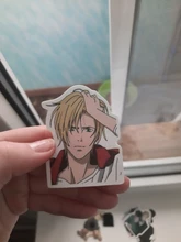 Pegatinas de peces de plátano de Anime, para papelería, portátil, monopatín, PVC, mochila, botella, bicicleta, pegatina impermeable para coche, 10/30/50 Uds.