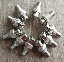 10 unids/set BNC macho F a F hembra Jack coaxial adaptador de conector para cámara CCTV envío de la gota