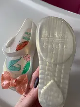 Disney-sandalias de princesa Elsa para niños y niñas, zapatos de animales, Mini Melissa, Lovely Melissa