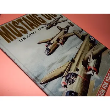 Poster sheet METAL decoration wall MUSTANG OIL Vintage decoration plate for room wall, living room, bar, garage 
Poster sheet METAL decoration wall MUSTANG OIL Vintage decoration plate for room wall, living room, bar, garage