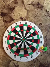 Juego de diana para dardos de 29,5 CM, colgante de pared para el hogar, doble cara, grueso, para interior y exterior, juego de lanzar, dardos con punta de acero