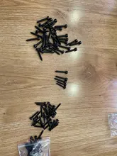 50 unids/lote M2 M2.6 M3 M3.5 M4 de acero al carbono negro hexagonal cabeza de portalámparas de tornillo de rosca modelo tornillos