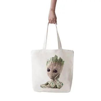 Angemiel Bag Thinks Big Cute Groot Shopping Beach Tote Bag 
Angemiel Bag Thinks Big Cute Groot Shopping Beach Tote Bag