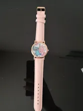 Nuevas de cuero puntada relojes de las mujeres reloj de cuarzo reloj de pulsera de dibujos animados chico regalo