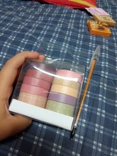 10 unids/lote Cinta de Washi de adhesivos de Cinta Adhesiva Scrapbooking Cinta Adhesiva Decorativa Washitape Bant adhesivo flor sólido