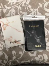 Personalizar nombre cubierta del pasaporte viaje cartera Sr./Sra. Cubre para pasaportes viaje documento organizador negro pasaporte funda, soporte