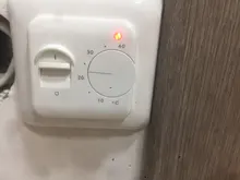 Termostato de calefacción de suelo mecánico, controlador electrónico de temperatura de calefacción de 16A, CA de 230V, ignífugo, PCV, termostato de pared