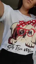 Camiseta Shih Tzu con estampado de perro y mamá Bandana para mujer, camiseta moderna de Harajuku con dibujos animados, divertidas prendas de cuello redondo, camisetas de manga corta