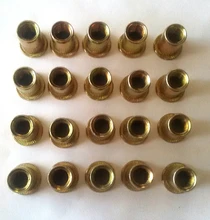 NINDEJIN-tuerca de remache de cabeza plana, m3 m4 m5 m6 m8 m10 m12 de acero inoxidable rivnut, sombrero con remaches chapados en zinc, 2-30 Uds.