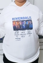 Sudadera con capucha de la serie de Tv Riverdale para Mujer, ropa informal estilo Hip Hop Harajuku, de ocio