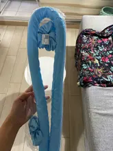 Varilla rizadora sin calor para cabello suave, esponja de espuma rizadora grande, varita de rodillo Simple, diadema, herramientas de estilismo para el cabello