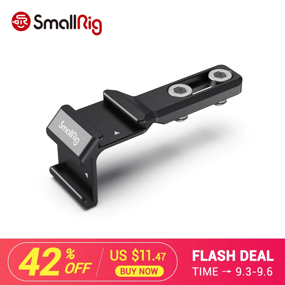 SmallRig Camera Clamp Dual Cold Shoe Extension Vlogging Rig for Microphone , flash Light DIY Set Up for Sony , for Nikon 2881
SmallRig Camera Clamp Dual Cold Shoe Extension Vlogging Rig for Microphone , flash Light DIY Set Up for Sony , for Nikon 2881
