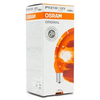 7507-Osram lamp PY21W BAU15S 12V 21W case 10 PCs 
7507-Osram lamp PY21W BAU15S 12V 21W case 10 PCs