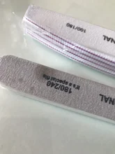 Juego de limas para uñas de media luna, juego de limas para uñas con tope de lijado blanco de 100/180 granos, pulidor de uñas de Gel UV, herramientas de cuidado de manicura, 4 Uds.