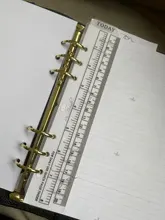 A5 cuaderno de hojas sueltas A6 marcador gobernante dibujo herramienta de partición de plástico blando para sketchbook planificador y organizador