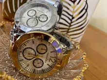 Reloj de cuarzo de marca de lujo para mujer, pulsera de acero inoxidable, resistente al agua