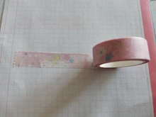 1,5 cm de ancho en rosa unicornio cielo Cinta adhesiva Washi cinta DIY Scrapbooking etiqueta engomada cinta adhesiva