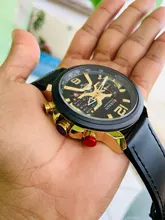 CURREN-Reloj deportivo para hombre, pulsera de cuero, deportivos, de piel militar, esfera de segundos/minutos, masculino