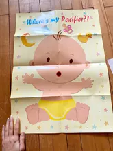 Pin el chupete en el juego del bebé-Regalos para fiesta de bebé y juego-Pin el muñeco en el juego del bebé