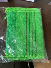 Toalla de doble cara de baño exfoliante coreana para adultos, paño de baño exfoliante corporal, toalla de ducha portátil de grano grueso, 1/4 Uds.