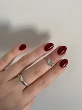 ANENJERY-anillo mariposa abertura para mujer, de Plata de Ley 925, Simple Flash, CZ, personalidad, viento fresco, regalo de San Valentín, S-R346