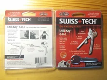 Multiherramienta EDC 6 en 1 de acero inoxidable, llavero cadena colgante, cortador de bolsillo, cuchillo, destornillador, 1 ud.