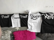Ropa a juego para madre, padre, hija, hijo, Chico, camiseta, rey de la familia, Reina, ropa estampada, Top para mamá y yo