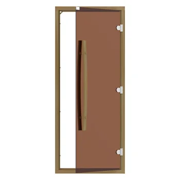 Set of doors with "bronze" glass Sawo 742-4sgd-1 (with a threshold, Cedar, curved handle)
Set of doors with "bronze" glass Sawo 742-4sgd-1 (with a threshold, Cedar, curved handle)