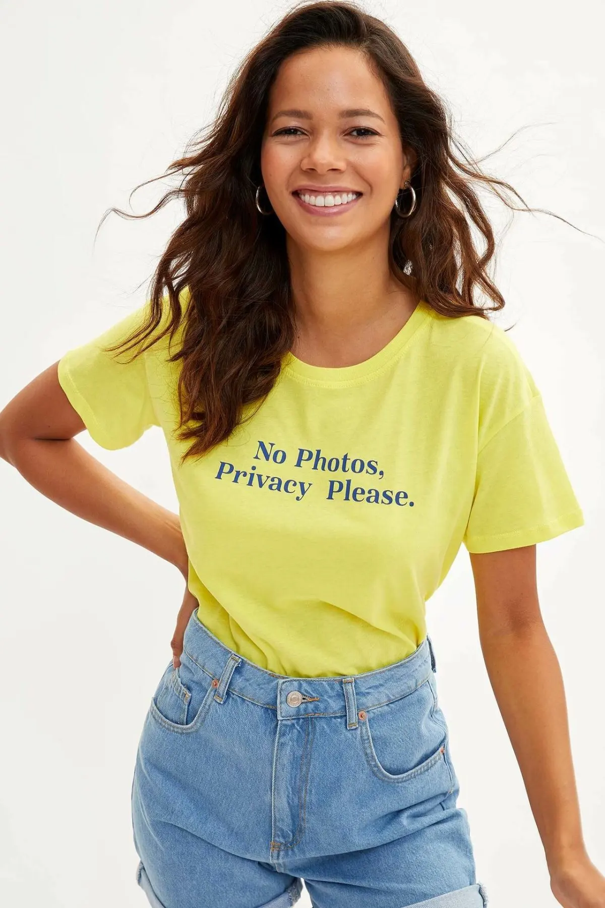 DeFacto Woman Summer Top Tees Women Yellow T-Shirt Female Letter Prints Tees Lady Short Sleeve T-Shirt-L9425AZ19HS
DeFacto Woman Summer Top Tees Women Yellow T-Shirt Female Letter Prints Tees Lady Short Sleeve T-Shirt-L9425AZ19HS