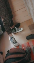 COOLVFATBO zapatillas con Graffiti, hombres vulcanizar zapatos de lona de moda alta zapatos de malla impresa Casual zapatos planos zapatos de Estudiante
