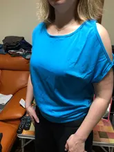 Camisetas de verano para mujer, remera informal Sexy con hombros descubiertos, camisetas holgadas de manga corta con cordones de color liso con cuello redondo para mujer 2020