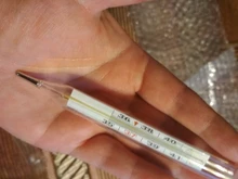 Dispositivo de medición de la temperatura corporal termómetro de vidrio mercurio para axila, producto para el cuidado de la salud en el hogar, pantalla de gran tamaño, 1 ud.