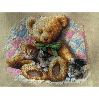 Set for embroidery stitch dimensions Teddy & Kittens (Bear and cat) 36x30 cm (35236)
Set for embroidery stitch dimensions Teddy & Kittens (Bear and cat) 36x30 cm (35236)