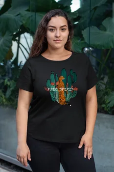Angemiel Wear Cactus And Çitanın Black Women Cotton Large Size T-Shirt
Angemiel Wear Cactus And Çitanın Black Women Cotton Large Size T-Shirt