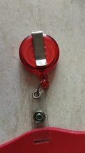 Soporte para tarjeta de identificación de enfermera, soporte con carretes de placa retráctil, Clip de placa con nombre, suministros escolares de oficina, color caramelo, estilo horizontal