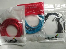 5 unids/lote 1,5mm 2mm encerado algodón ajustable trenzado collares de cuerda y amuleto colgante joyería resultados langosta cierre cable cadena