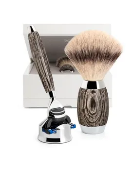 Mühle EDITION - Ancient Oak and Sterling Silver, Gillette Fusion, Silvertip Fibre Shaving Brush Set
Mühle EDITION - Ancient Oak and Sterling Silver, Gillette Fusion, Silvertip Fibre Shaving Brush Set