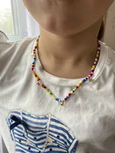 YWZIXLN-Cadena de cuentas coloridas para mujer, collar Vintage bohemio con borlas y estrellas, joyería para mujer, accesorios elegantes N096