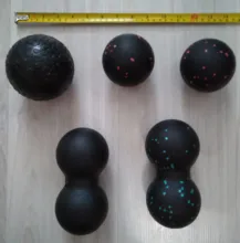 Lacrosse-pelota de masaje de cacahuete, bola ligera de alta densidad para Fitness, ejercicio de Fascia corporal, alivia el dolor, Yoga